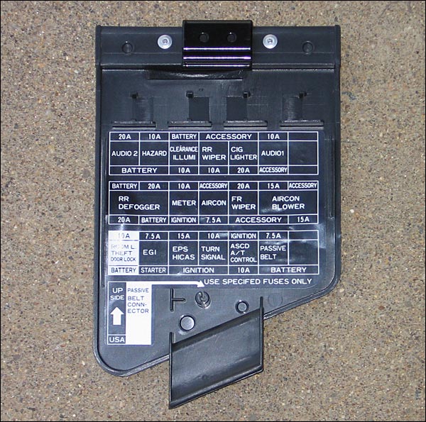 1991 Nissan 300zx fuse box diagram #1